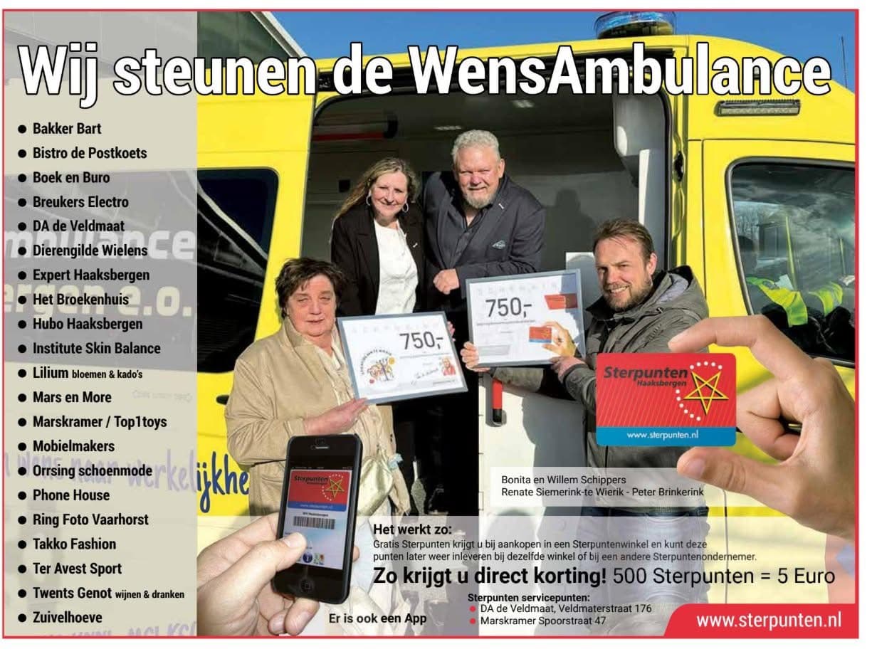 đź’› Prachtige donatie van Sterpunten Haaksbergen!