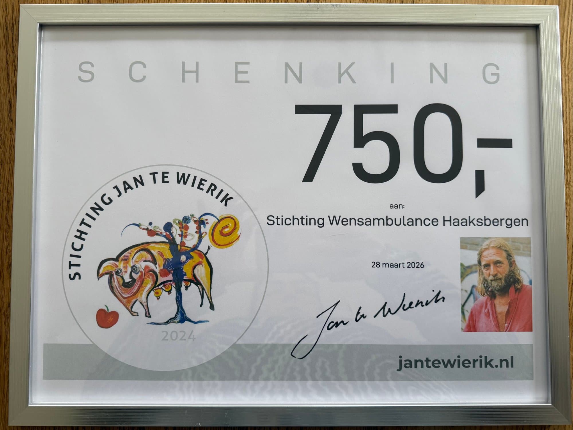 đź’› Prachtige donatie van Stichting Jan te Wierik!