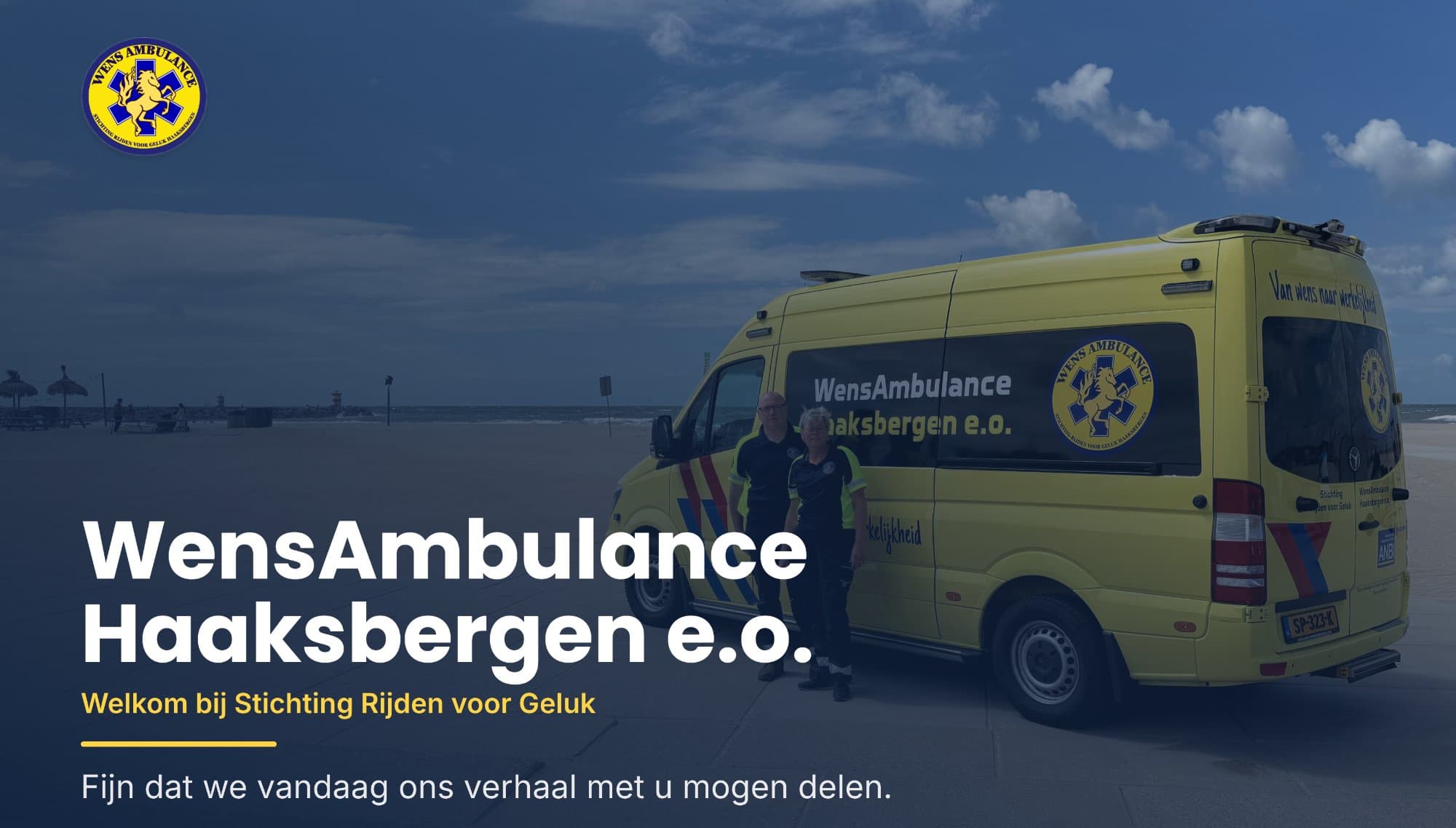 Gezellig bezoek aan onze wensambulance
