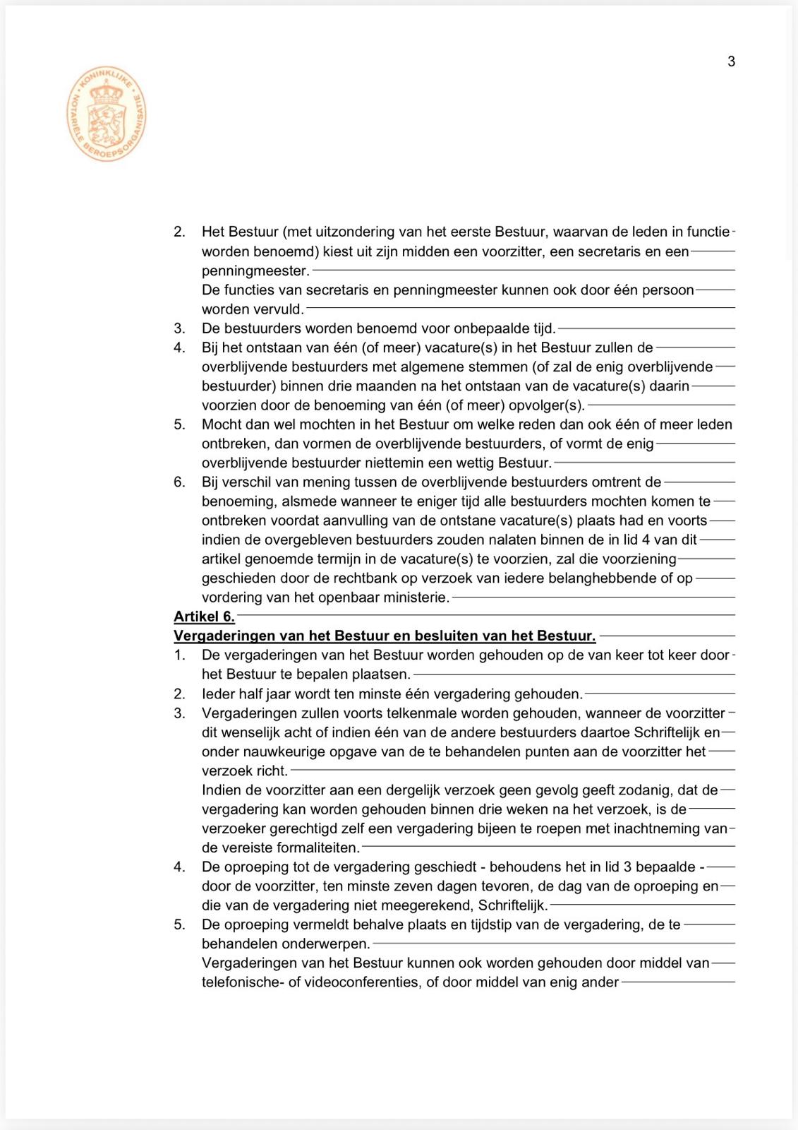 Statuten pagina 3 van 9